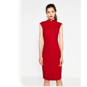 ZARA DRESS WITH MAO COLLAR - NWT